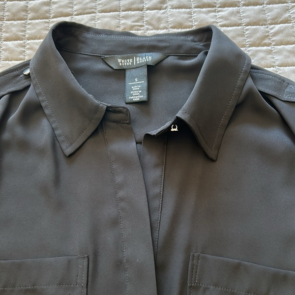 EUC - 🖤 Gorgeous WHBM Semi- Sheer Blouse - Picture 4 of 8